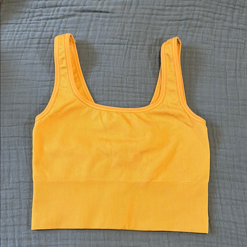 Athleta Yellow Crop Top